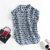 Custom 100% tulen Mulberry Silk dicetak baju sutera untuk wanita dari Kilang Pakaian