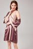Robe Silk Wrapover Mulberry Wrapover Pure Custom untuk wanita tidur 